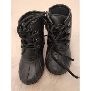 Khombu Winter and All-Weather Baby Boot Size 6M Black with Tan Sole